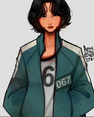 Squid Game 067 Simple Drawing Wallpaper