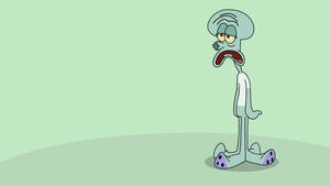 Squidward Tentacles Noseless Wallpaper