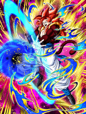 Ssj4 Gogeta Vibrant Colors Wallpaper