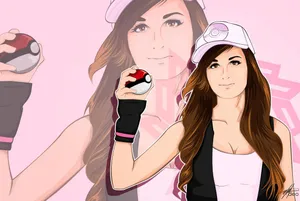 Sssniperwolf In Breathtaking Gaze Wallpaper