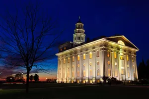 St George Mormon Temple Evening View Wallpaper