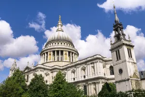 St. Paul's Cathedral Dome Low Level Angle Shot Wallpaper