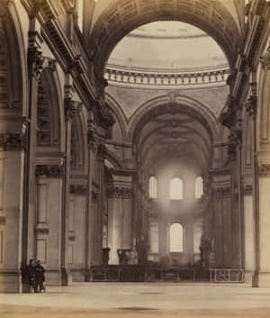 St Paul's Cathedral London Old Interior Photography Wallpaper