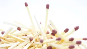 Stack Of Red Matches Wallpaper