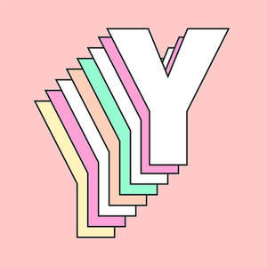 Stacked Letter Y Wallpaper