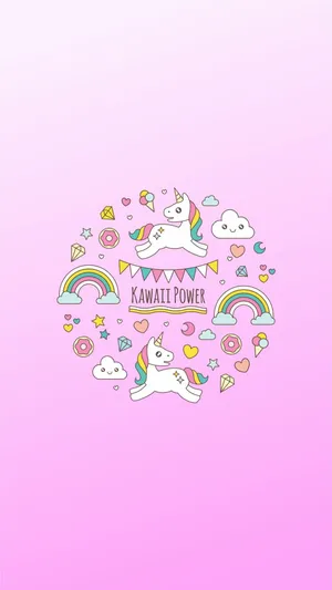 Stand Out From The Ordinary With This Magical Pastel Unicorn. Wallpaper