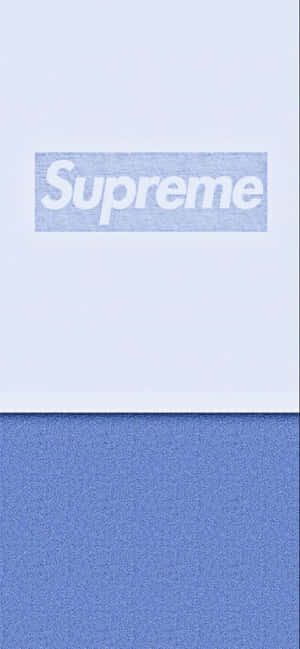 Stand Out In Style With Blue Supreme Wallpaper