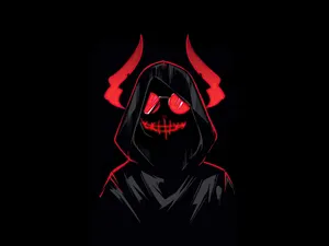 Standard Devil With Devil Horns Wallpaper