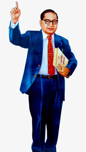 Standing Ambedkar 4k Wallpaper