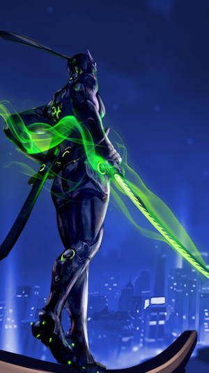 Standing Genji Iphone Wallpaper