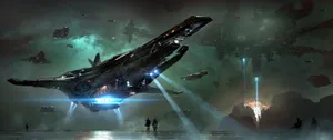 Star Citizen Landing Spacecraft Wallpaper