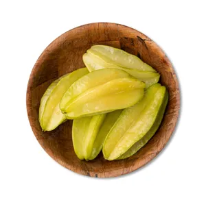 Star Fruit In Wooden Bowl Wallpaper