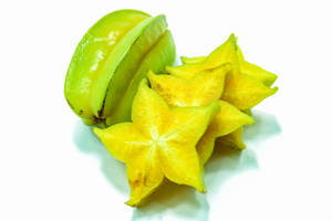 Star Fruit White Setting Wallpaper