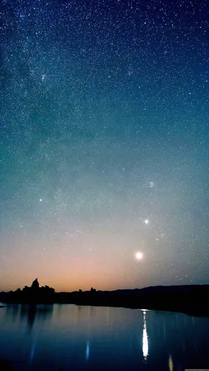 Star-pierced Beautiful Sky Wallpaper