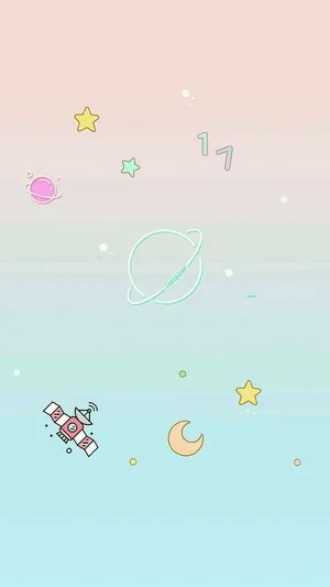Star Planet Cute Iphone Lock Screen Wallpaper