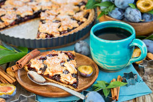 Star-shaped Berry Pie Wallpaper