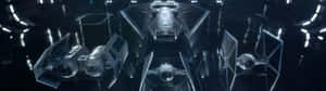 Star Wars Spaceships In A Dark Space Wallpaper