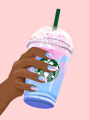 Starbucks Unicorn Frappuccino Art Wallpaper