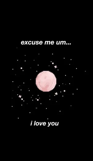 Starry Love Confession Wallpaper