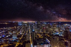 Starry San Francisco Skyline Wallpaper