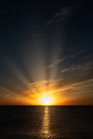 Start The Day With A Beautiful Sunrise Over The Lake Wallpaper