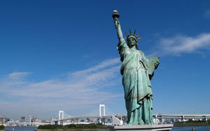 Statue Of Liberty Bridge Wallpaper