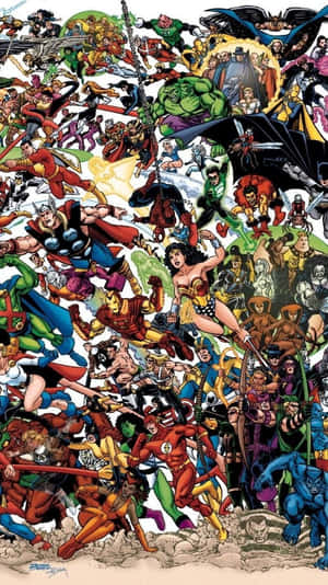 Stay Connected To The Marvel And Dc Universe With A Cool Iphone Wallpaper