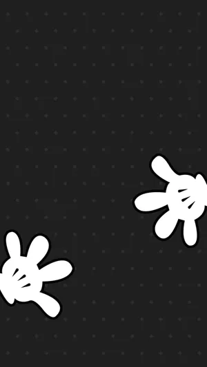 Stay Connected With A Black Mickey Mouse Phone Wallpaper