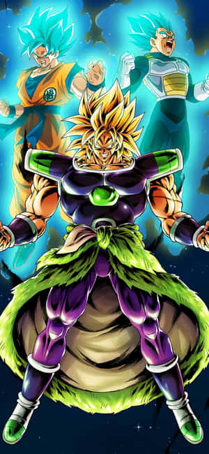 Stay Connected With Broly's Custom Iphone Wallpaper