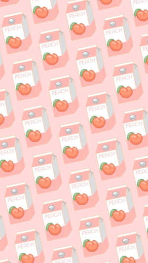 Stay On Top Of The Latest Trends With Our Newest Peach Iphone Wallpaper
