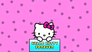 Stay Organized With The Hello Kitty Laptop Wallpaper