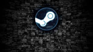 Steam Platform Glowing Logo Wallpaper Wallpaper