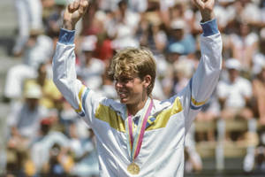 Stefan Edberg 1984 Los Angeles Gold Medal Wallpaper