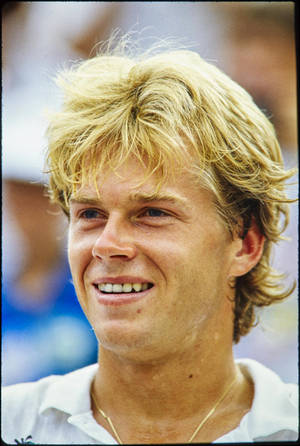 Stefan Edberg Youthful Smile Poster Wallpaper