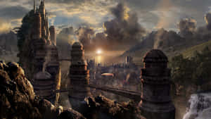 Step Into The World Of Skyrim And Experience Epic Adventure Wallpaper