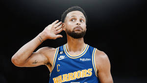 Steph Curry Listen Gesture Wallpaper