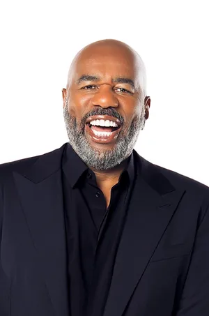 Steve Harvey Smiling With A Beard Wallpaper