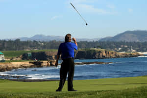 Steve Lowery Tossing Golf Club Wallpaper