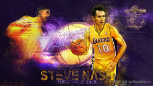 Steve Nash In Action: A True Legend Of Basketball Wallpaper