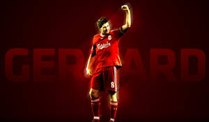 Steven Gerrard Red Football Wallpaper
