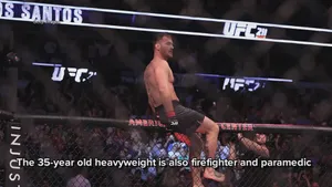 Stipe Miocic Stepping Into Octagon Wallpaper