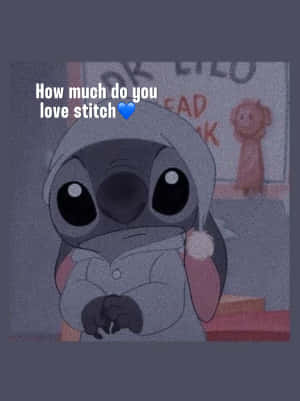 Stitch Love Question Wallpaper