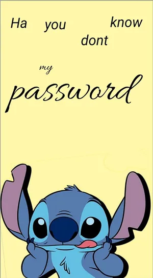 Stitch Secure Password Meme Wallpaper