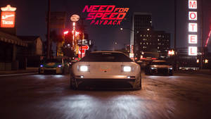 Stock Image: Intense Night Race In Need For Speed Payback Wallpaper