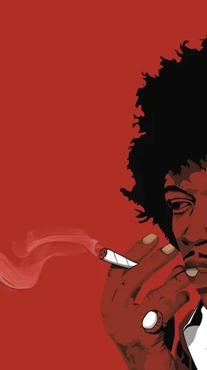 Stoner Iphone Red Art Wallpaper