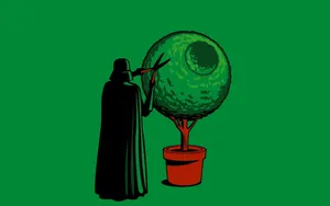 Stormtrooper Trimming Plant Nerd Wallpaper