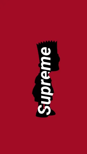 'straight Outta Springfield, Cool Bart Simpson Supreme' Wallpaper