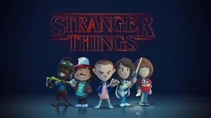 Stranger Things 4k Caricature Wallpaper