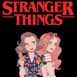 Stranger Things Girly Models Wallpaper