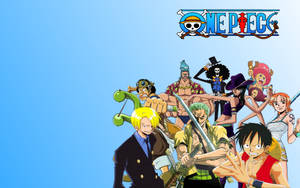 Straw Hat Pirates One Piece Blue Light Wallpaper
